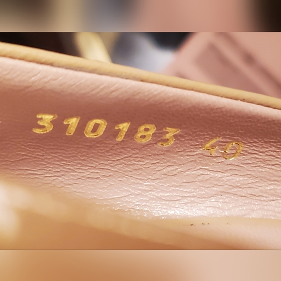 GUCCI - size 40/10 - pumps/heels shoes- patent leather in nude color - Picture 5 of 10